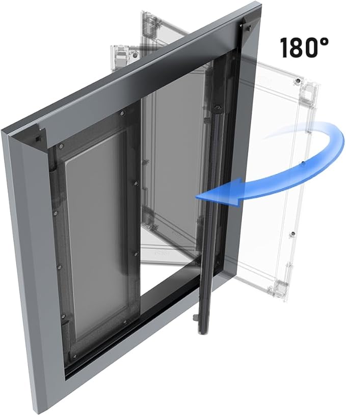 Aluminum French Large Dog Door, Heavy-Duty - Image 4