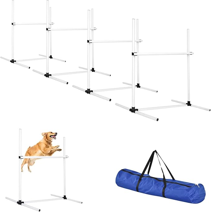Dog Agility Jump Training Kit, Adjustable Hurdle Set by Unknown