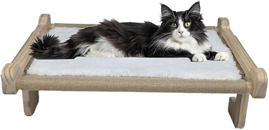 No Suction Cup Cat Window Perch, Adjustable 40lbs Heavy Duty Cat Hammock by arborishthink