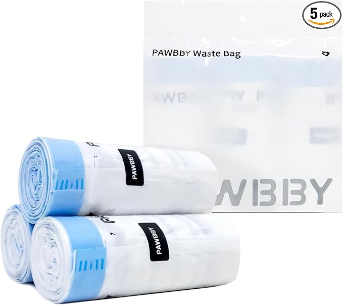 Cat Litter Box Liners Waste Bags-3 Roll Self Cleaning Cat Litter Box Trash Bags by Haabuns