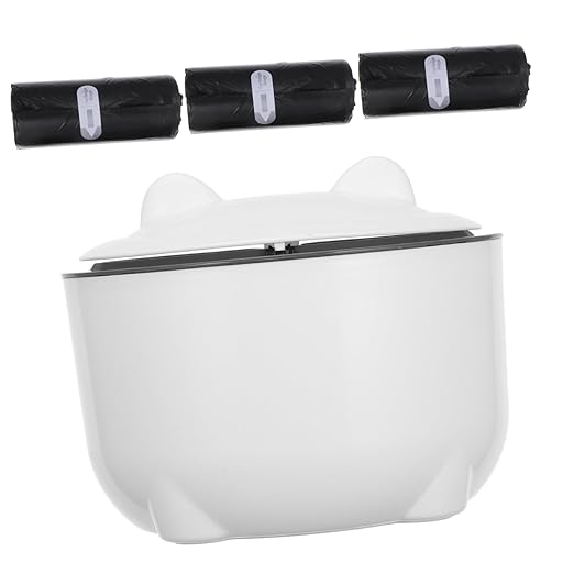 POPETPOP 1set Enclosed Cat Litter Disposal Bin Odor-Sealing Lid Large Capacity by Unknown