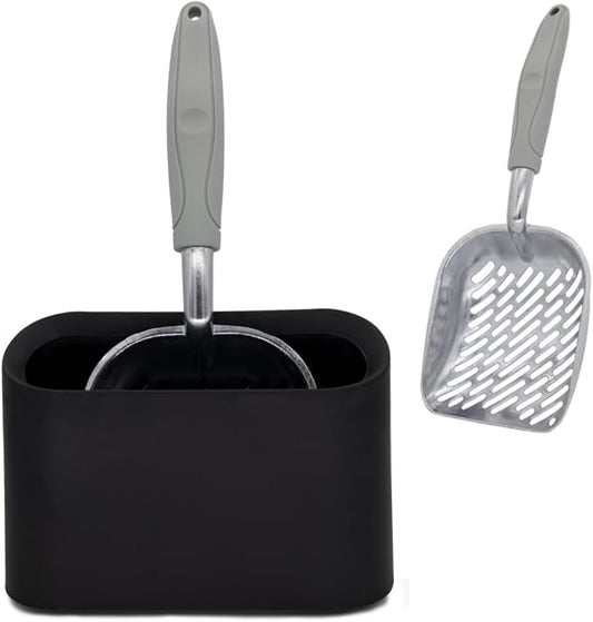 Metal Cat Litter Scoop with Holder, Aluminum Cats Litter Scooper Captures All by Vitisyao