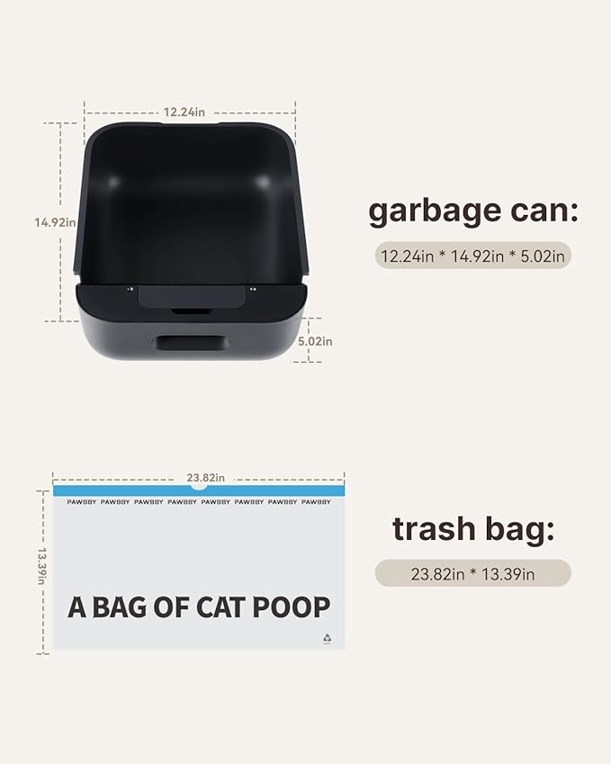 Cat Litter Box Liners Waste Bags-3 Roll Self Cleaning Cat Litter Box Trash Bags - Image 7
