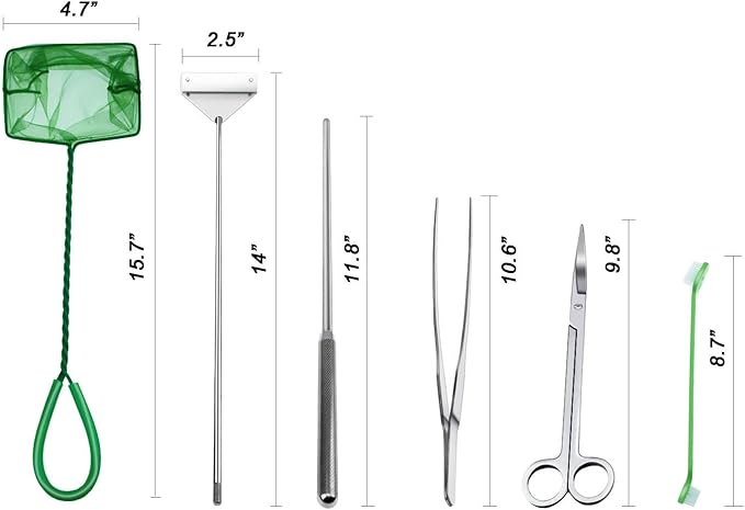 Fish Tank Cleaning Kit with Aquarium Siphon, Fish Net - Image 5