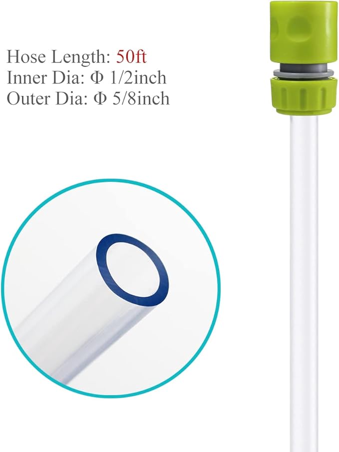 Laifoo 50ft Aquarium Water Changer Gravel & Sand Cleaner Fish Tank Siphon - Image 2