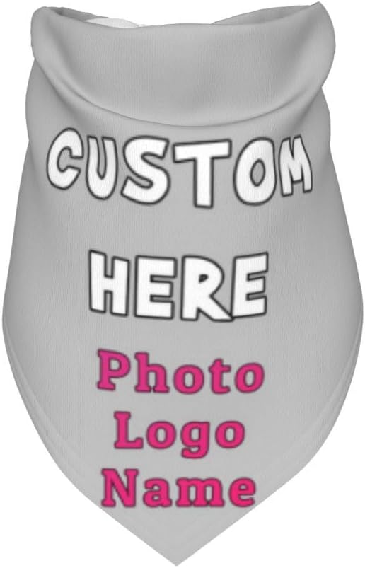 Custom Pet Scarf Dog Bandana, Personalized Triangle Bib Suitable - Image 3