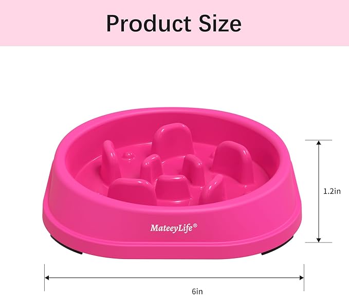 MateeyLife Small Slow Feeder Cat Bowls, Anti-Choking Puzzle Cat Food Bowls - Image 3