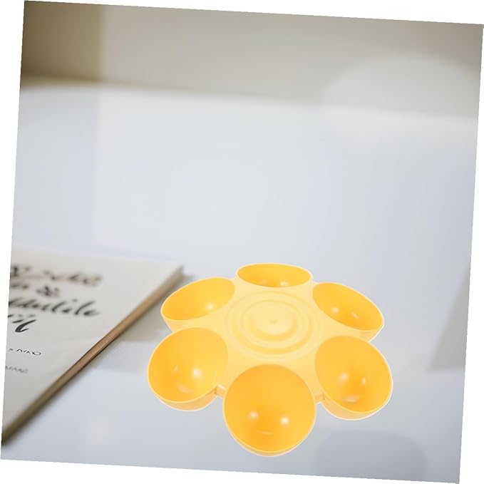 NUOBESTY 2pcs Flower Petal Shaped Pet Bowl Set, Six-Compartment Cat and Dog - Image 9