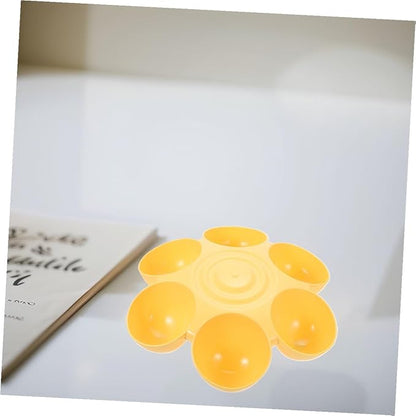 NUOBESTY 2pcs Flower Petal Shaped Pet Bowl Set, Six-Compartment Cat and Dog - Image 9