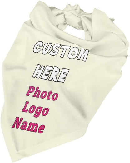 Custom Dog Bandana with Name Photo Logo Personalized Dog Scarf Suitable - Image 4