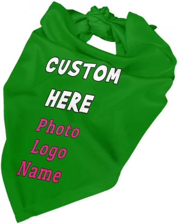 Custom Pet Scarf Dog Bandana, Personalized Triangle Bib Suitable - Image 4