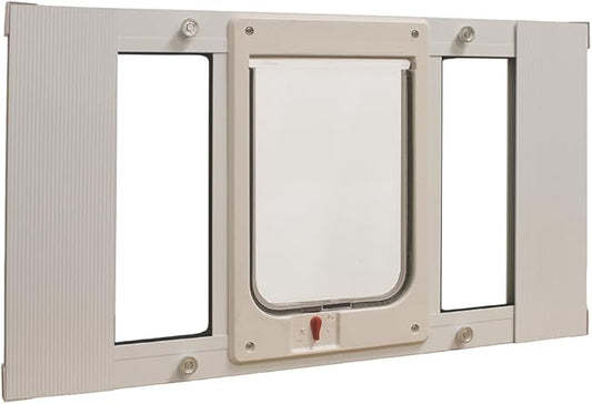Ideal Pet Products Aluminum Sash Window Pet Door, Adjustable to Fit Window by IdealPetProducts