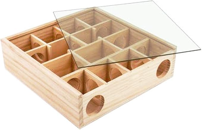 Wooden Maze Tunnel Toy with Cover, Small Pet Animals Sport Toy Funny Toy - Image 5