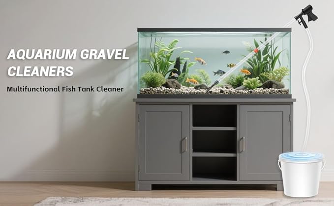 FISORAS Aquarium Gravel Cleaner, Fish Tank Cleaner Gravel Vacuum - Image 7