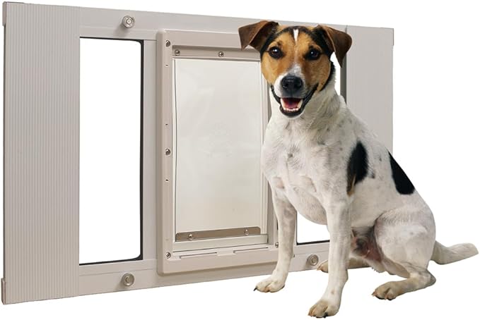 Ideal Pet Products Aluminum Sash Window Pet Door, Adjustable to Fit Window - Image 2