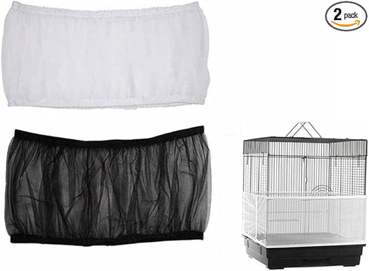 ISMARTEN Bird Cage Seed Catcher, Airy Gauze Bird Cage Cover Seeds Guard by ISMARTEN