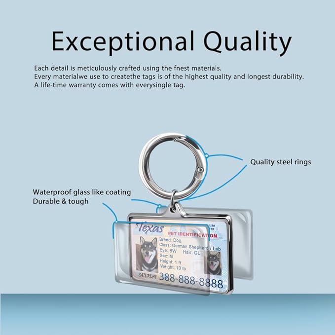Custom Dog Driver License Tag for Pets - Image 5