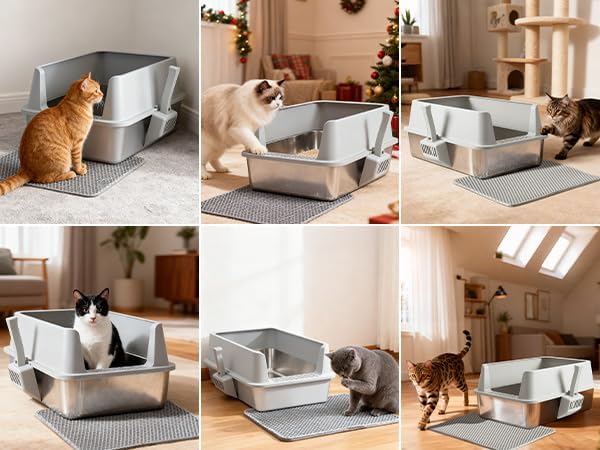Stainless Steel Cat Litter Box - Image 3