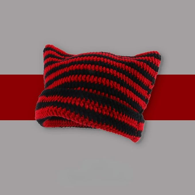 Crochet Hats for Women Cat Beanie Vintage Beanies Women Fox Hat Grunge - Image 2