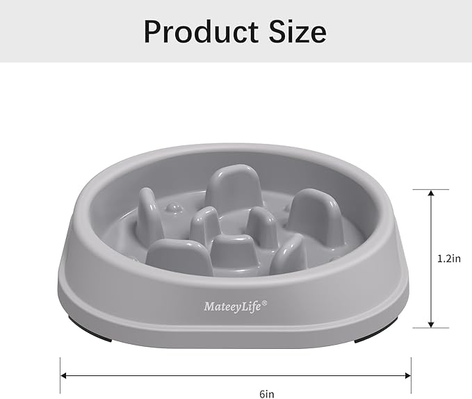 MateeyLife Small Slow Feeder Cat Bowls 2PCS, Anti-Choking Puzzle Cat Food Bowls - Image 3