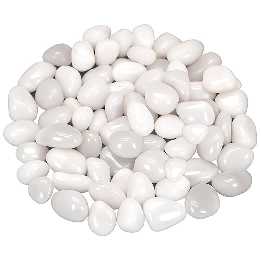 Terrarium Supplies, Virekm River Rocks Decorative Ornamental Pebbles, Garden by VIREKM