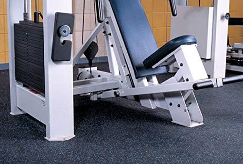 American Floor Mats 1/4in (7mm) Thick 10% Grey 4' x 8' Heavy Duty Rubber Rolls, Protective Exercise Mats, Home Gym Rubber Flooring