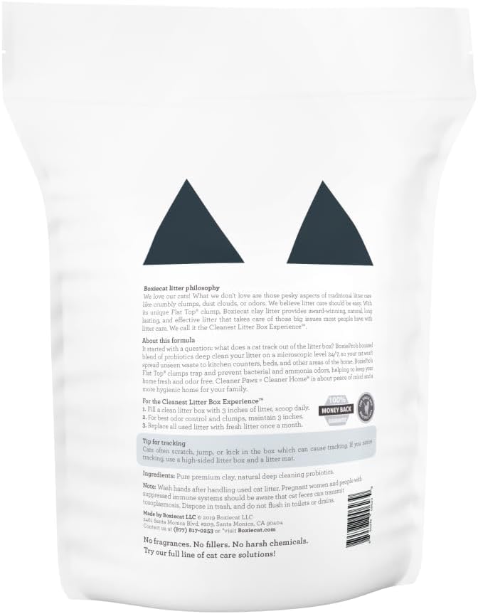 Boxie® Probiotic 40 Day Natural Odor Control Cat Litter, 16lb Clumping Clay - Image 2