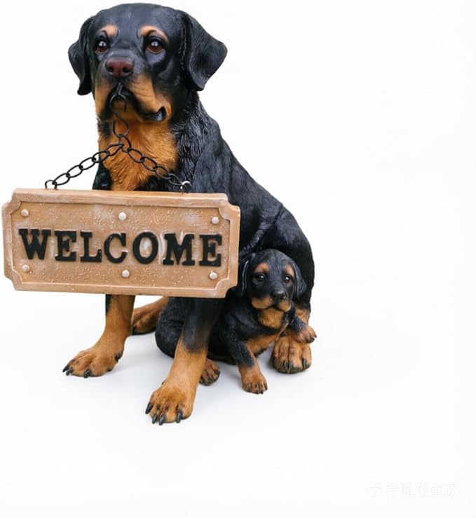 Rottweiler Dog Garden Statue - Image 3