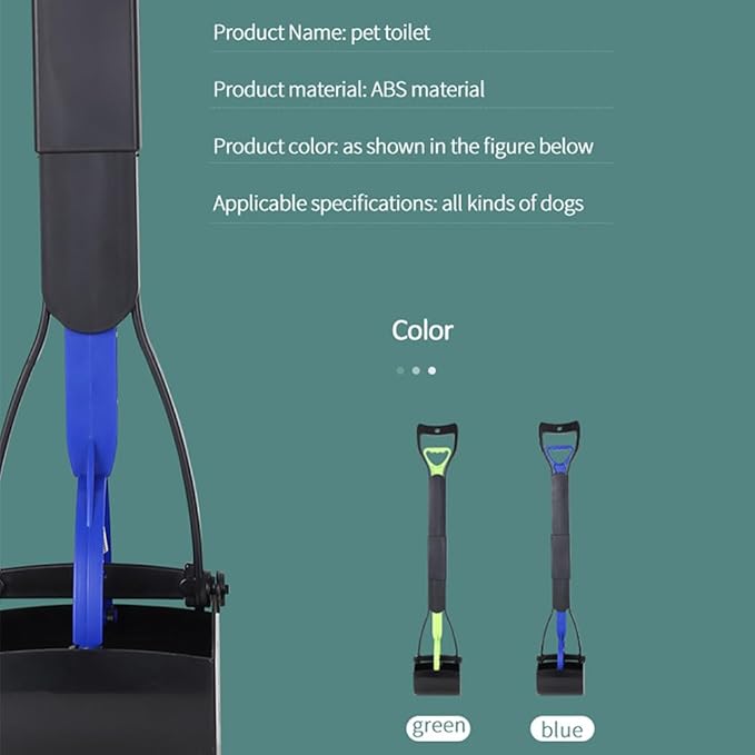 32" Foldable Long Handle Dog Pooper Scooper, No Bending Waste Pick Up Tool - Image 3