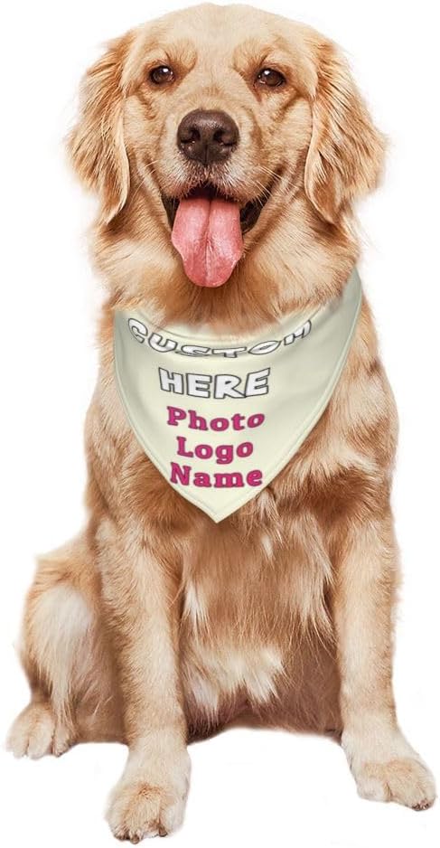 Custom Dog Bandana with Name Photo Logo Personalized Dog Scarf Suitable - Image 7