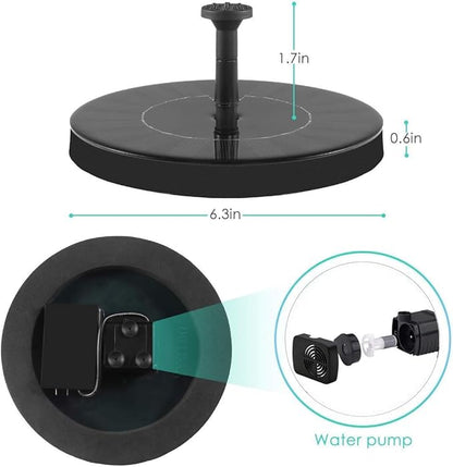 Solar Fountain Water Pump for Bird Bath, New Upgraded Mini Solar Powered - Image 3