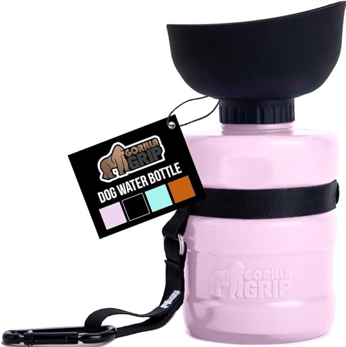 GORILLA GRIP Dog Water Bottle, Portable Water Bowl Dispenser by Unknown