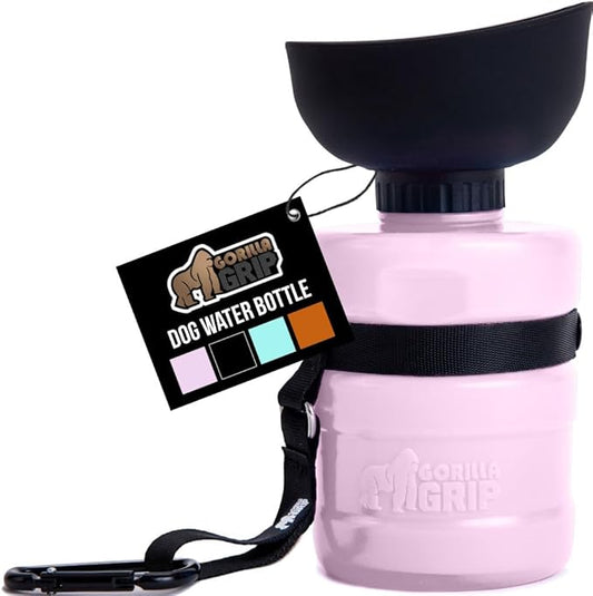 GORILLA GRIP Dog Water Bottle, Portable Water Bowl Dispenser by Unknown