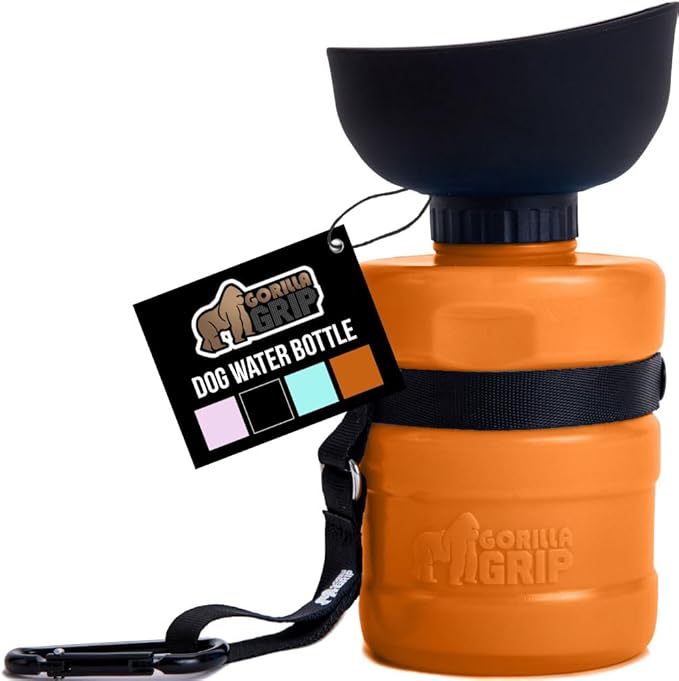 GORILLA GRIP Dog Water Bottle, Portable Water Bowl Dispenser by Unknown