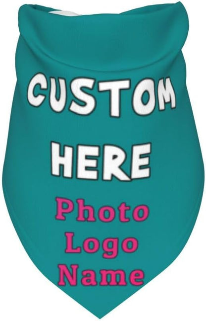 Custom Pet Scarf Dog Bandana, Personalized Triangle Bib Suitable - Image 3