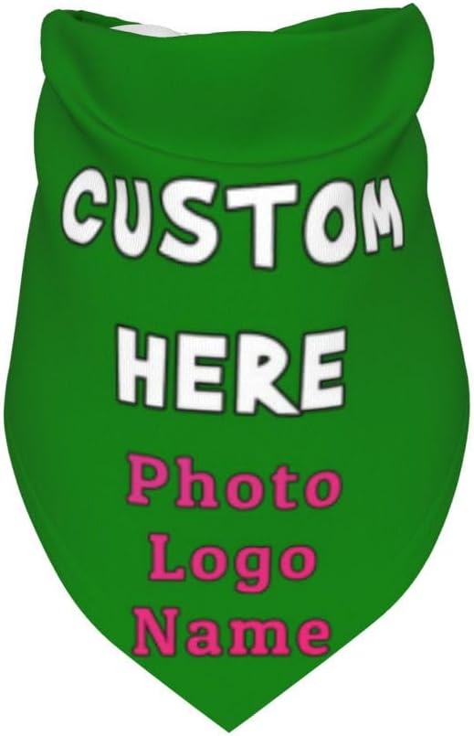 Custom Pet Scarf Dog Bandana, Personalized Triangle Bib Suitable - Image 3