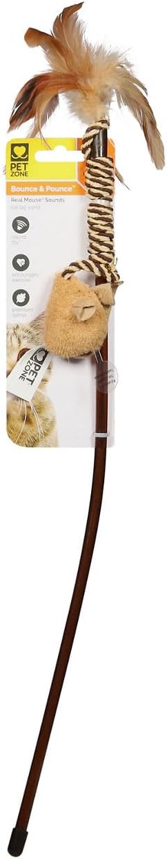 Pet Zone Wand Bounce & Pounce Cat Toy by Pet+Zone