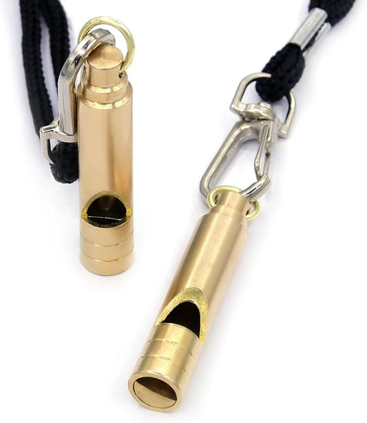Brass Survival Whistle, 125 dB Loud Emergency Whistle by Unknown