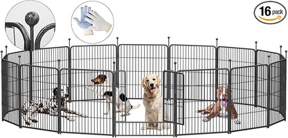 Dog Playpen, 32/40/45 Inch Height in Heavy Duty, Folding Indoor Outdoor by BestForYourPets