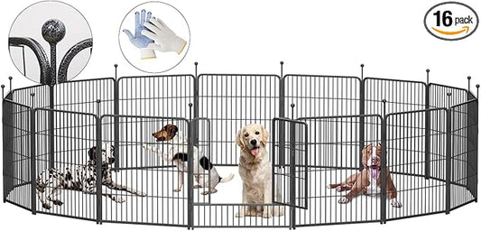 Dog Playpen, 32/40/45 Inch Height in Heavy Duty, Folding Indoor Outdoor by BestForYourPets