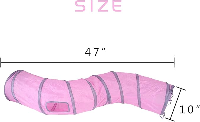 iCAGY Cat Tunnel for Indoor Cats Interactive, Rabbit Tunnel Toys, Pet Toys Play - Image 4