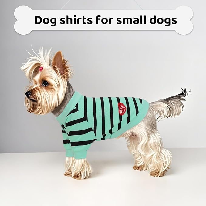 Dog Shirts for Large Dogs, Striped T-Shirts Dog Vest Pet Apparel Tee Shirts - Image 4