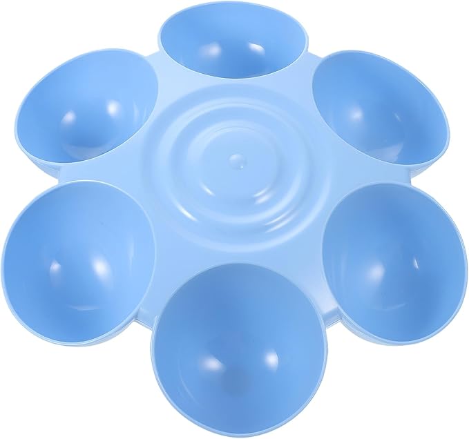 Flower-Shaped Multi-pet Feeder Bowl Plastic Dog Bowl Puppy Treats Holder Cat by MOTHNUR