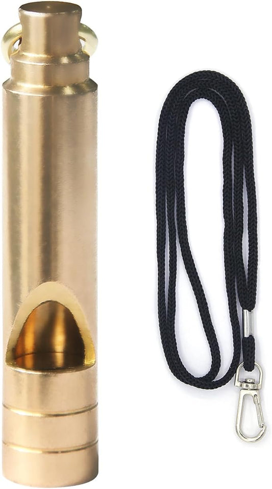 Brass Survival Whistle, 125 dB Loud Emergency Whistle by Unknown