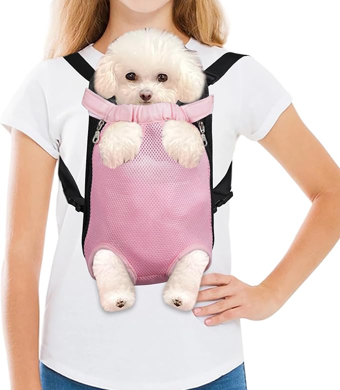 FEimaX Dog Carrier Backpack Pet Legs Out Front Cat Travel Bag, Adjustable Puppy by FEimaX