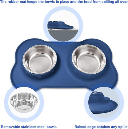 AsFrost Dog Food Bowls Stainless Steel Dog Food and Water Bowl Set, Dog Bowls - Image 2