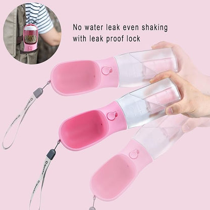 Cibaabo Dog Water Bottle with Food Container & Poop Bag Holder, Travel Water - Image 5