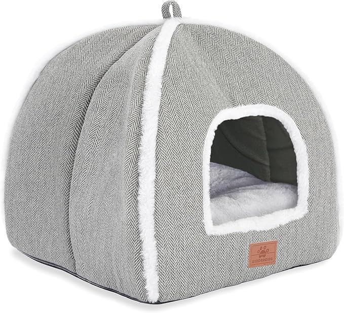 Cat Beds for Indoor Cats-Cat Bed Cave House Tent for Kittens and Small Pets - Image 4
