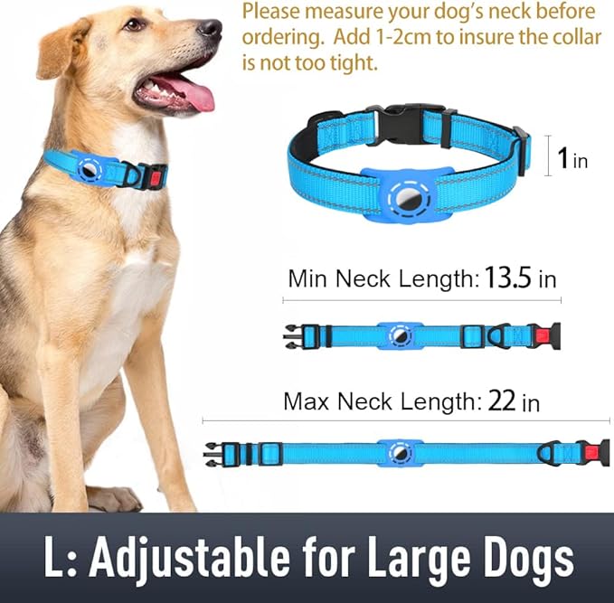 AirTag Dog Collar with AirTag Holder Compatible - Image 6