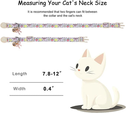 2 Pack Sweet Girly Cat Collars - Image 4